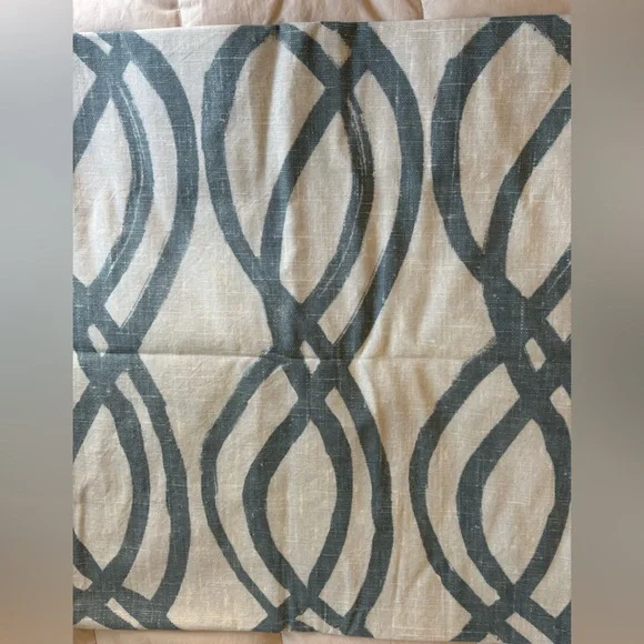 West Elm Cotton Scribble Curtains 48”x96” - Picture 3 of 3